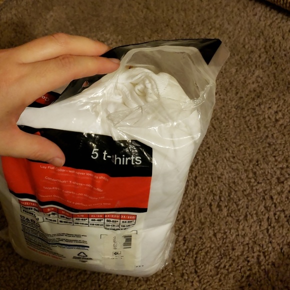 Mens 5 Pack Tagless T-Shirts - Picture 3 of 3